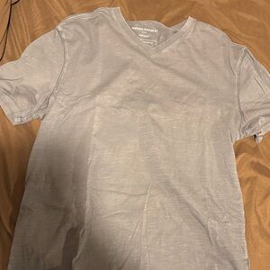 Banana Republic Light Gray V-Neck Tee